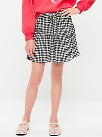 Image number 1 showing, Linen-Blend Buttoned Skirt for Girls