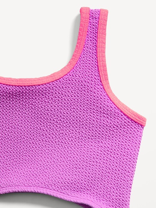 Image number 2 showing, Textured Cutout One-Piece Swimsuit for Girls