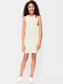 Image number 1 showing, Printed Ribbed Tank Dress for Girls