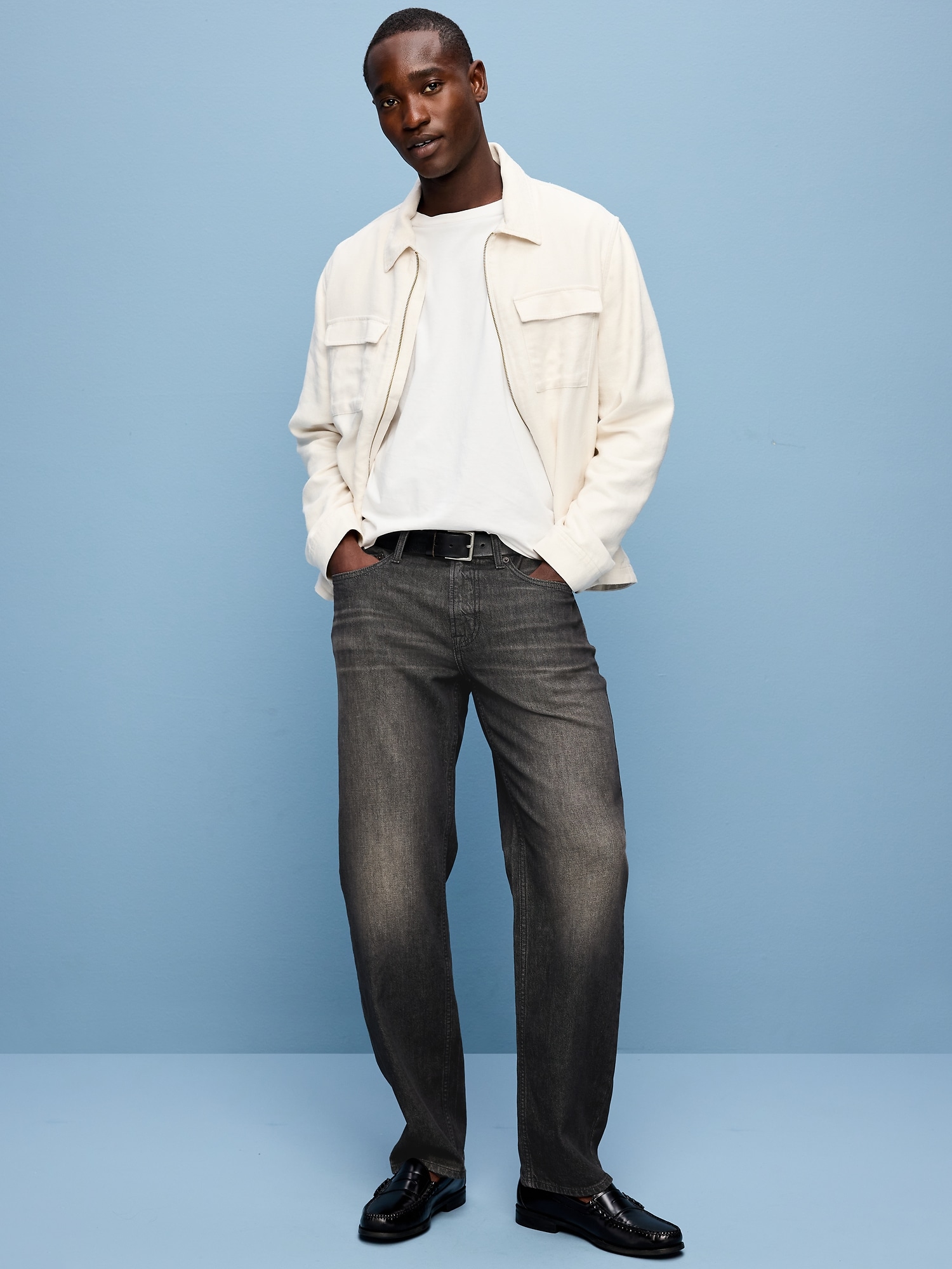 Loose Tapered Jeans Namu Shop Hatski Loose Tapered Denim One Wash