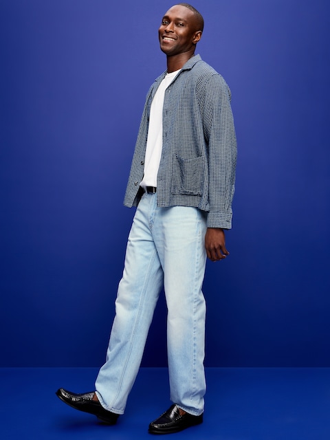 Structured Loose Non-Stretch Jeans