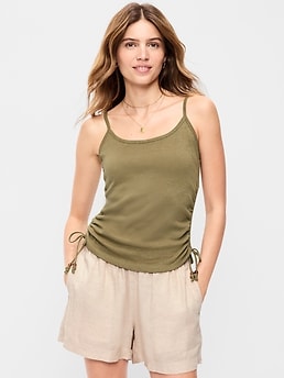 Shirred Side Cami Tank Top - image 3