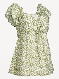 Image number 2 showing, Maternity Ruffle-Sleeve Top