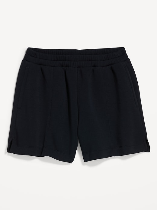 Image number 8 showing, High-Waisted Bounce Fleece Shorts -- 5-inch inseam