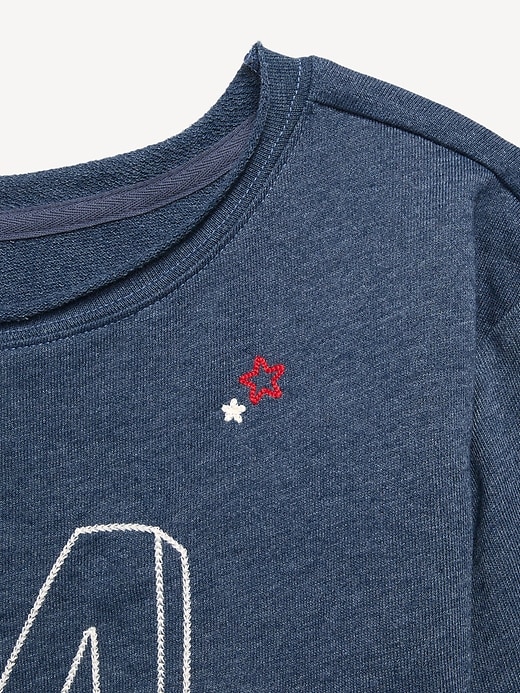 Image number 2 showing, Oversized Off-Shoulder Graphic Tunic Sweatshirt for Girls