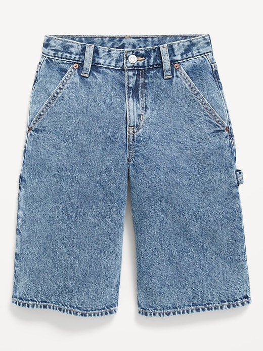 Image number 1 showing, Below Knee Ultra Baggy Carpenter Jean Shorts for Boys