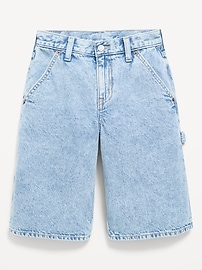 Image number 1 showing, Below Knee Ultra Baggy Carpenter Jean Shorts for Boys