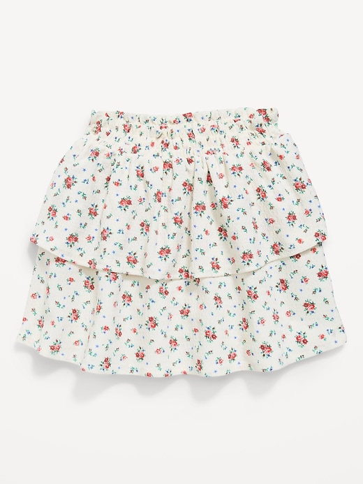 Image number 1 showing, Printed Crinkled Tiered Skirt for Toddler Girls