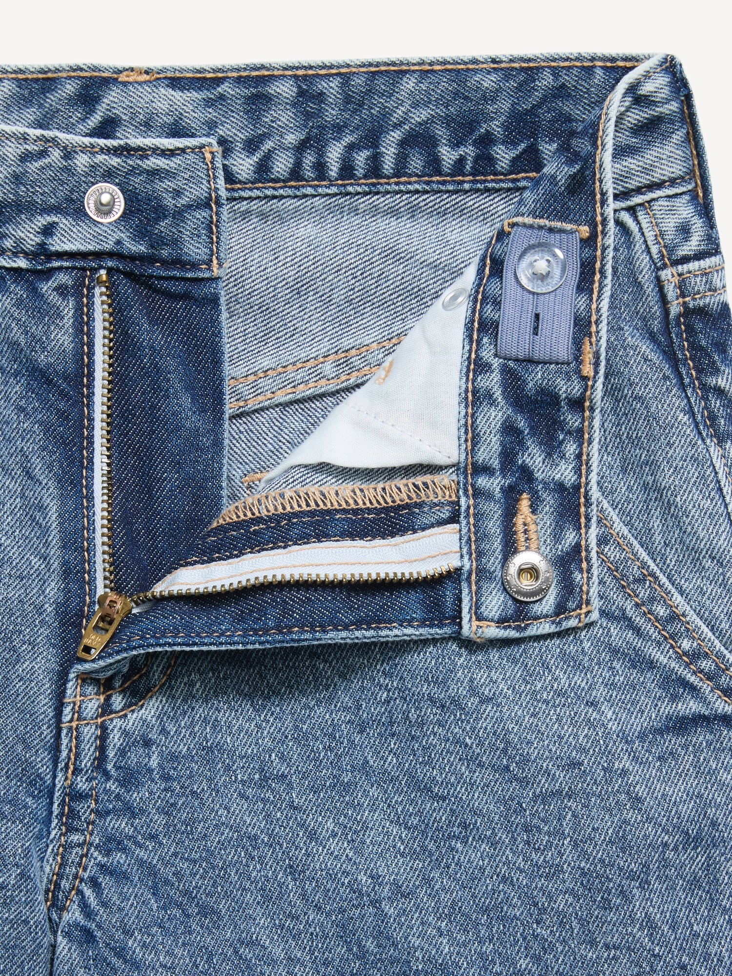 Below Knee Ultra Baggy Carpenter Jean Shorts for Boys