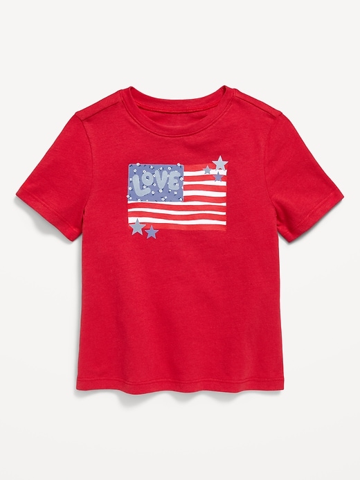 Image number 1 showing, Short-Sleeve Graphic T-Shirt for Toddler Girls