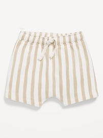 Image number 1 showing, French Terry Striped Unisex Shorts for Baby