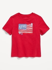 Image number 1 showing, Short-Sleeve Graphic T-Shirt for Toddler Girls
