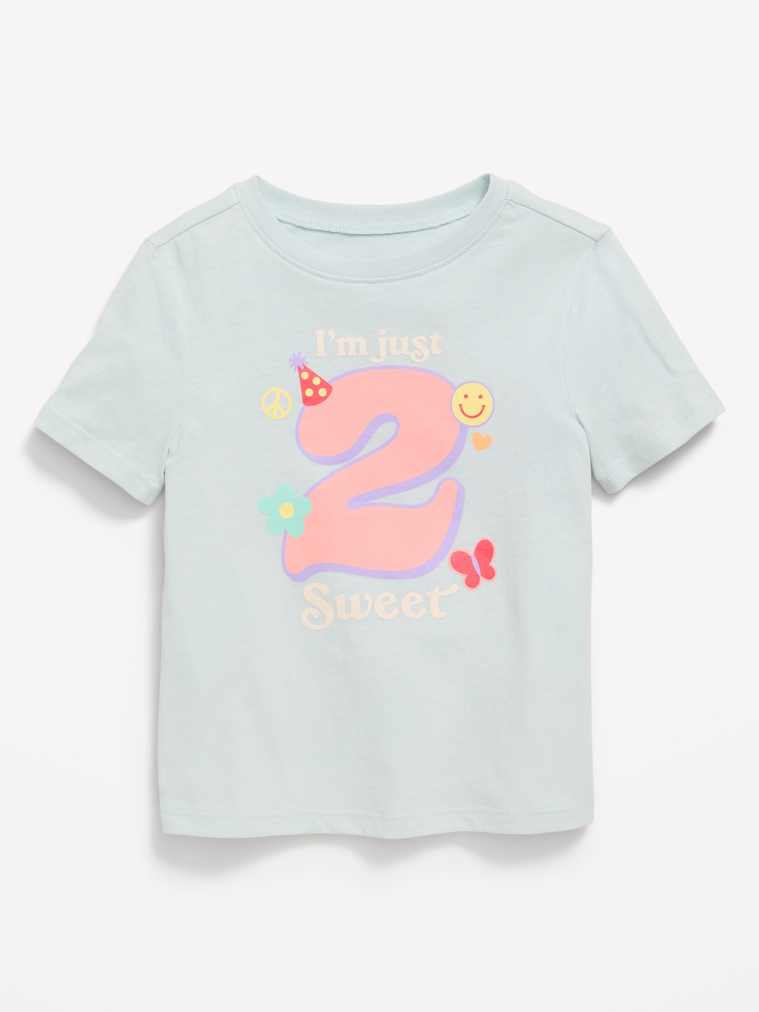 Short-Sleeve Birthday Graphic T-Shirt for Toddler Girls