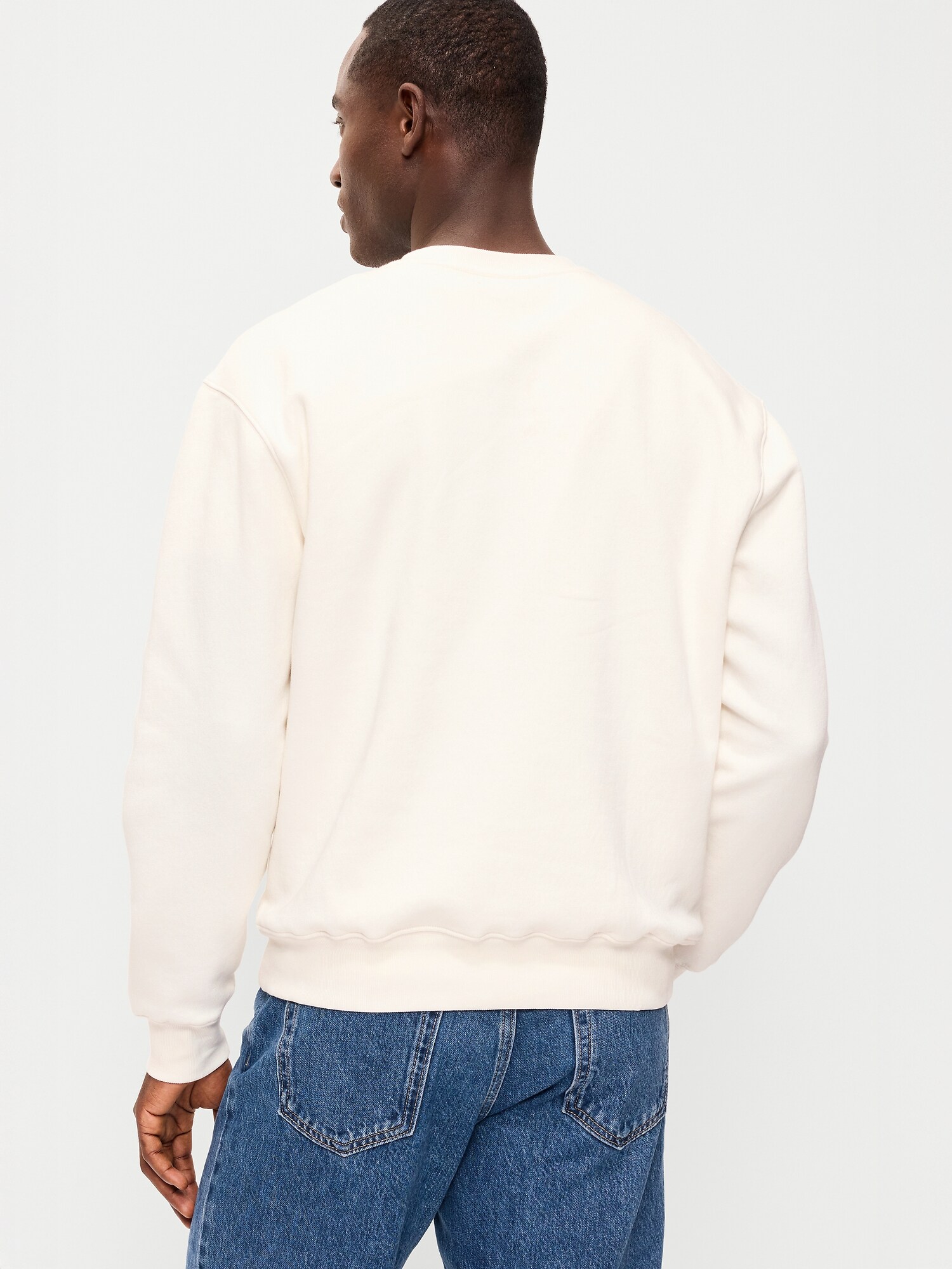 Мужские толстовки Old Navy Loose Graphic Crew-Neck, цвет: Морская соль — фото 2
