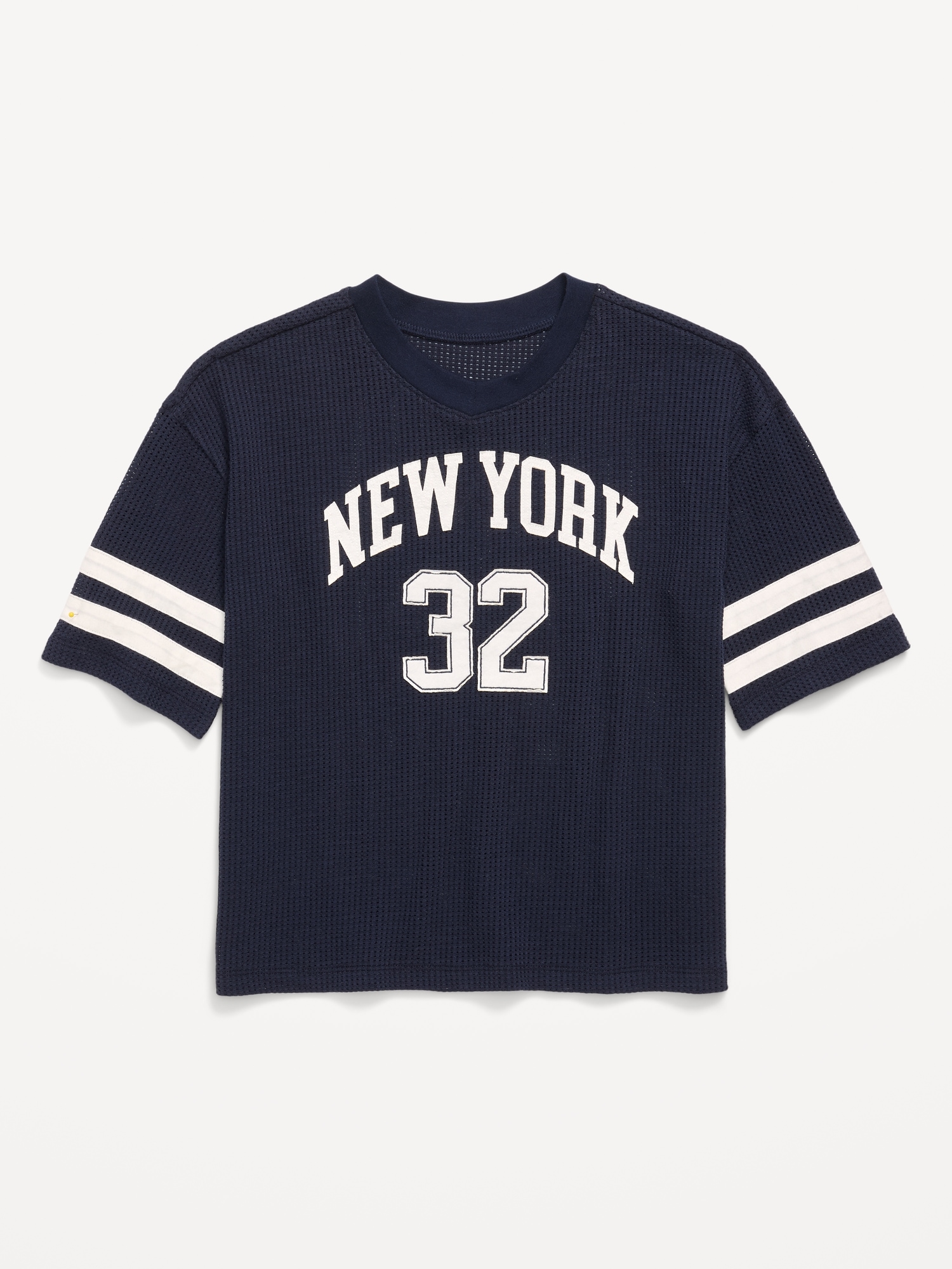 Oversized Mesh Graphic Football T-Shirt for Boys