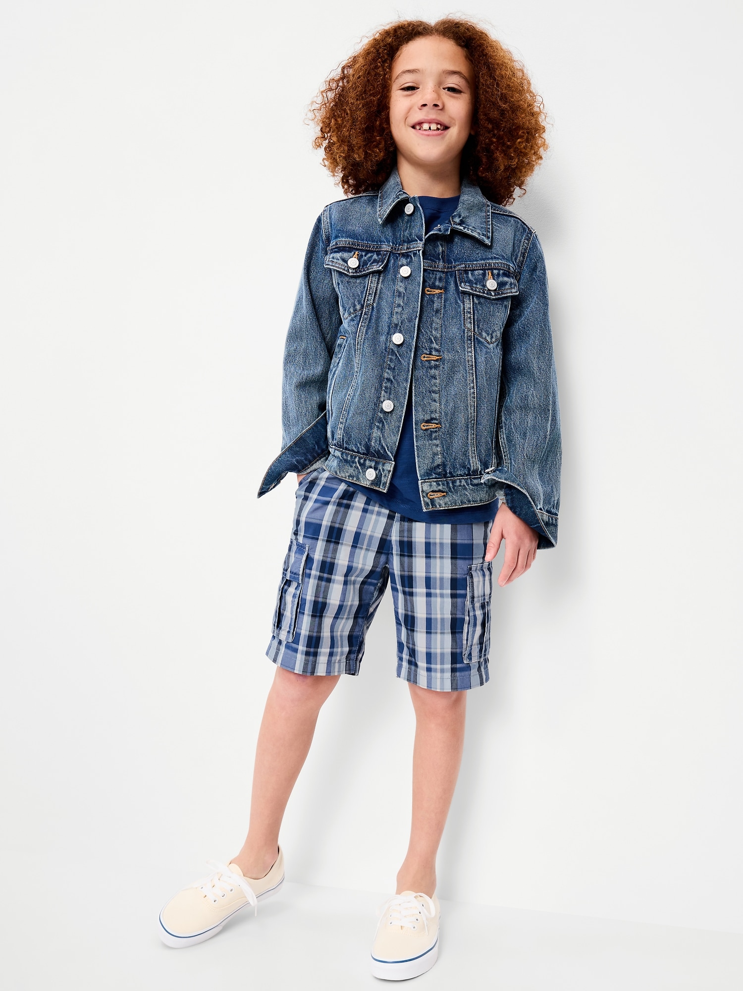 Image number 3 showing, Knee Length Baggy Ripstop Cargo Shorts for Boys