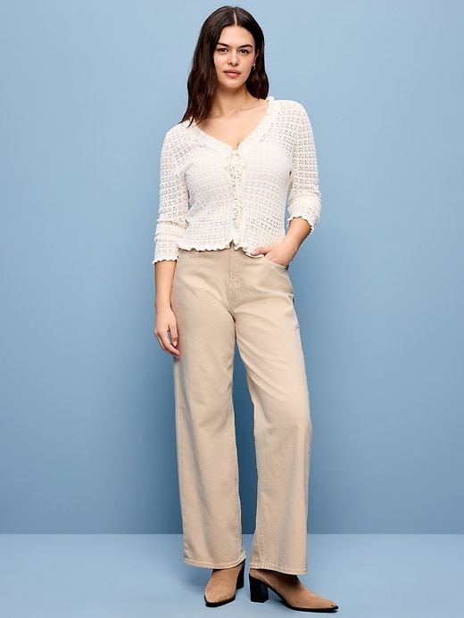 Image number 2 showing, Extra High-Waisted Wide-Leg Jeans