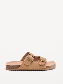 Image number 4 showing, Faux-Suede Double-Strap Slide Sandals for Boys