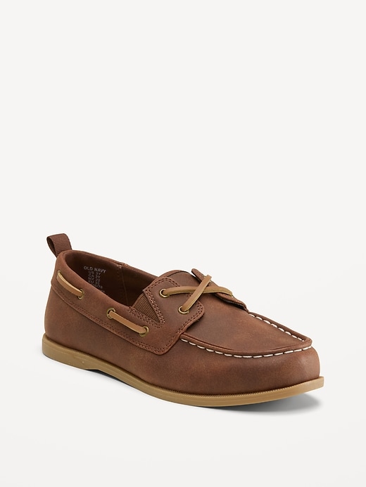 Image number 1 showing, Faux-Suede Boat Shoes for Boys