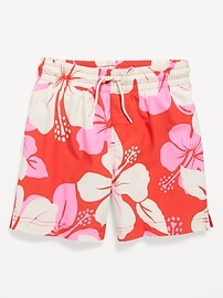 Image number 1 showing, Printed Swim Trunks for Boys
