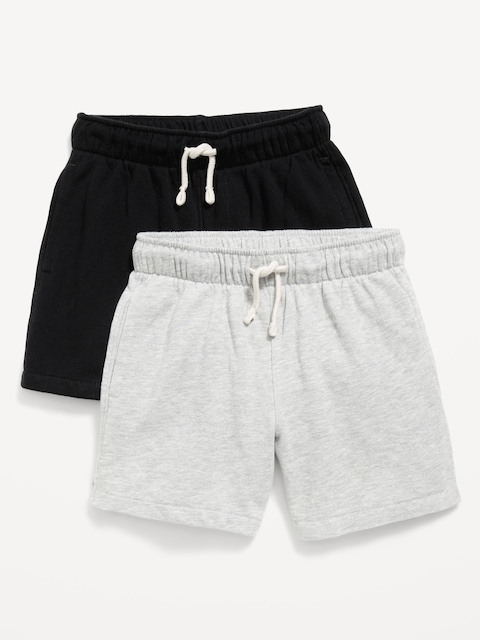Below Knee Fleece Jogger Shorts 2-Pack for Boys