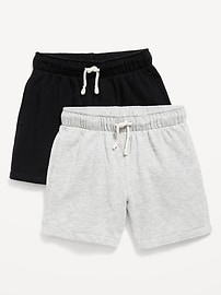 Image number 1 showing, Below Knee Fleece Jogger Shorts 2-Pack for Boys