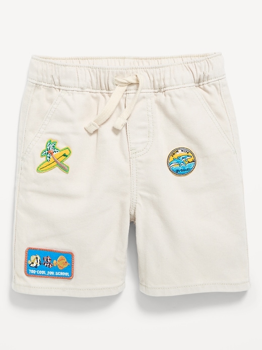 Image number 1 showing, Baggy Pull-On Jean Shorts for Toddler Boys