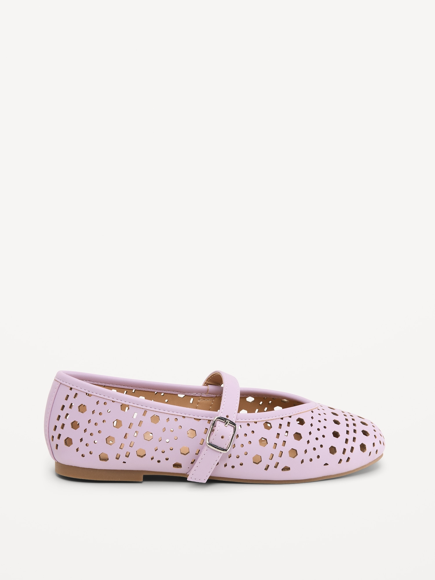 Faux-Leather Mary Jane Ballet Flats for Girls