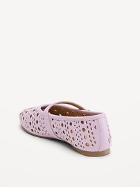 Image number 4 showing, Faux-Leather Mary Jane Ballet Flats for Girls
