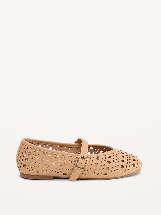 Image number 3 showing, Faux-Leather Mary Jane Ballet Flats for Girls