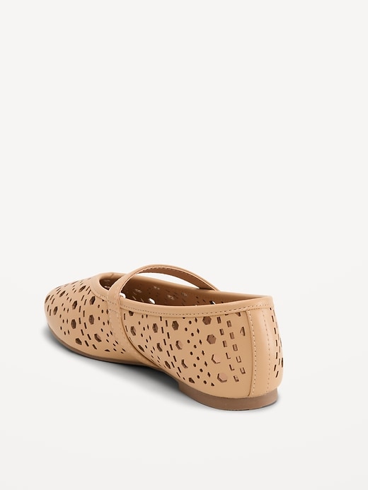 Image number 4 showing, Faux-Leather Mary Jane Ballet Flats for Girls