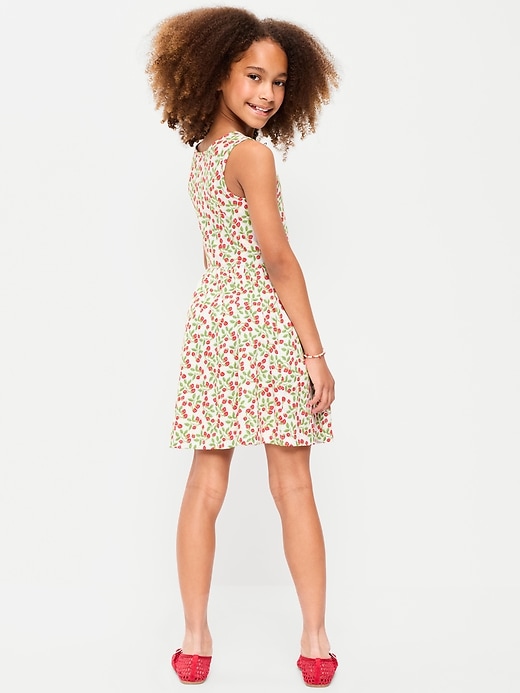 Image number 3 showing, Sleeveless Fit and Flare Dress and Biker Shorts Set for Girls