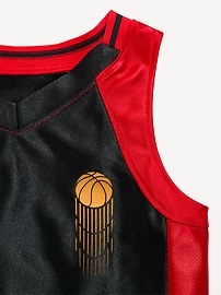 Image number 4 showing, Oversized Graphic Basketball Tank Top for Toddler Boys