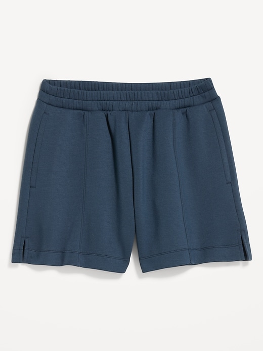 Image number 8 showing, High-Waisted Bounce Fleece Shorts -- 5-inch inseam