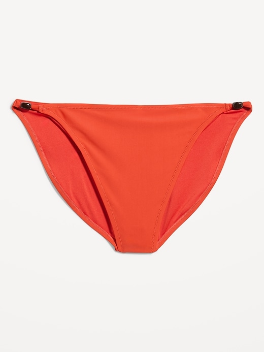 Image number 4 showing, Beaded Mid-Rise Bikini Swim Bottoms