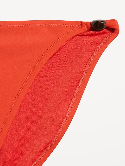 Image number 7 showing, Beaded Mid-Rise Bikini Swim Bottoms