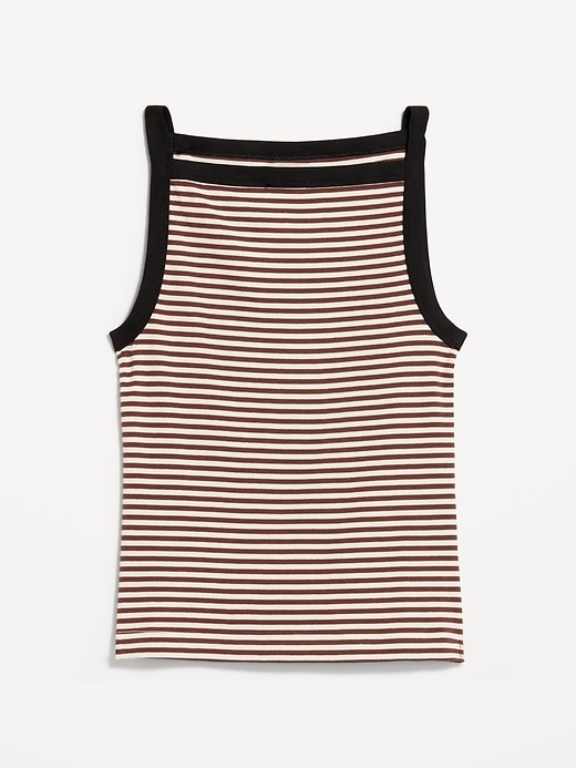 Image number 4 showing, Fitted Sleeveless Apron Tank Top