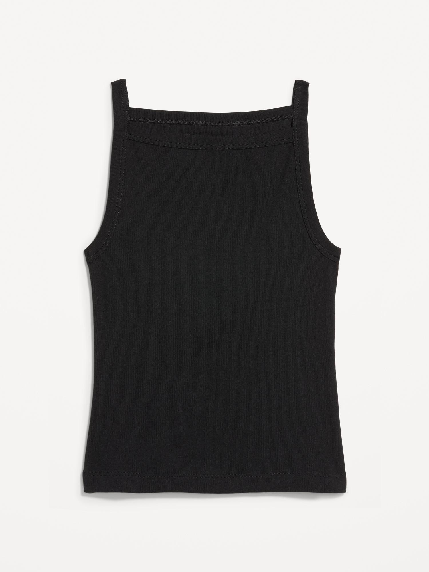 Snug Apron-Neck Tank Top