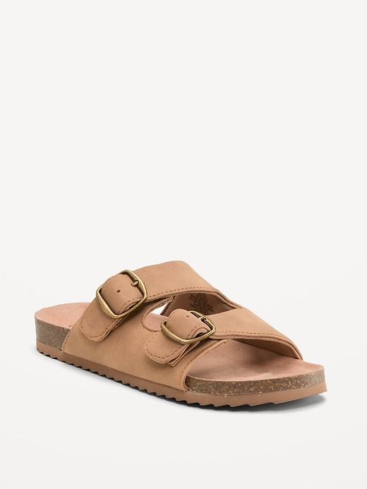 Image number 1 showing, Faux-Suede Double-Strap Slide Sandals for Boys