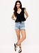 Extra High-Waisted Denim Micro Short - image 2