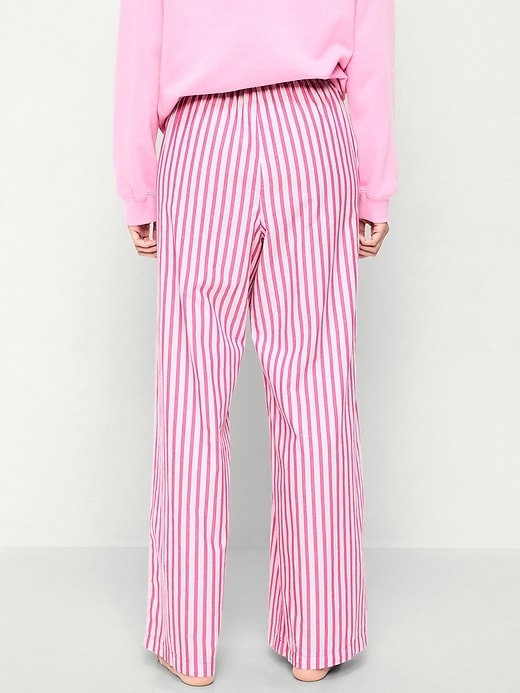 Image number 2 showing, Poplin Wide-Leg Pajama Pants