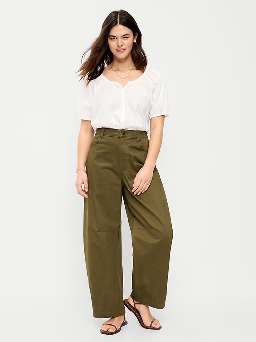 Image number 5 showing, Mid-Rise Barrel Chino Pants