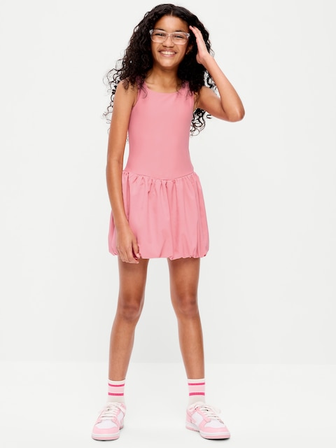 PowerSoft Sleeveless Bubble Athletic Dress for Girls