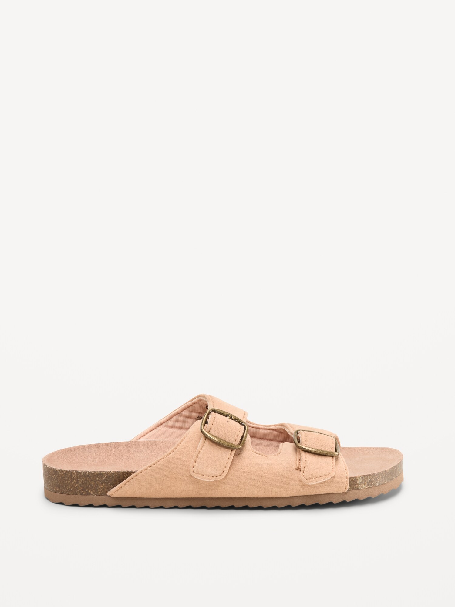Сандалии Old Navy Faux-Suede Double-Strap Slide Sandals для девочек, цвет: Рыжевато-коричневый — фото 3