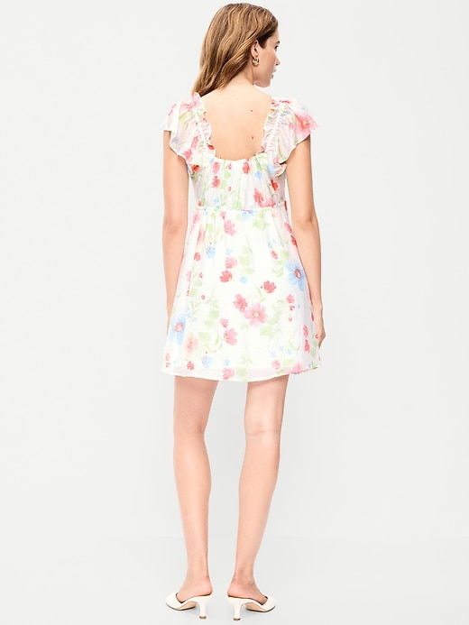 Image number 2 showing, Flutter-Sleeve Fit & Flare Mini Dress