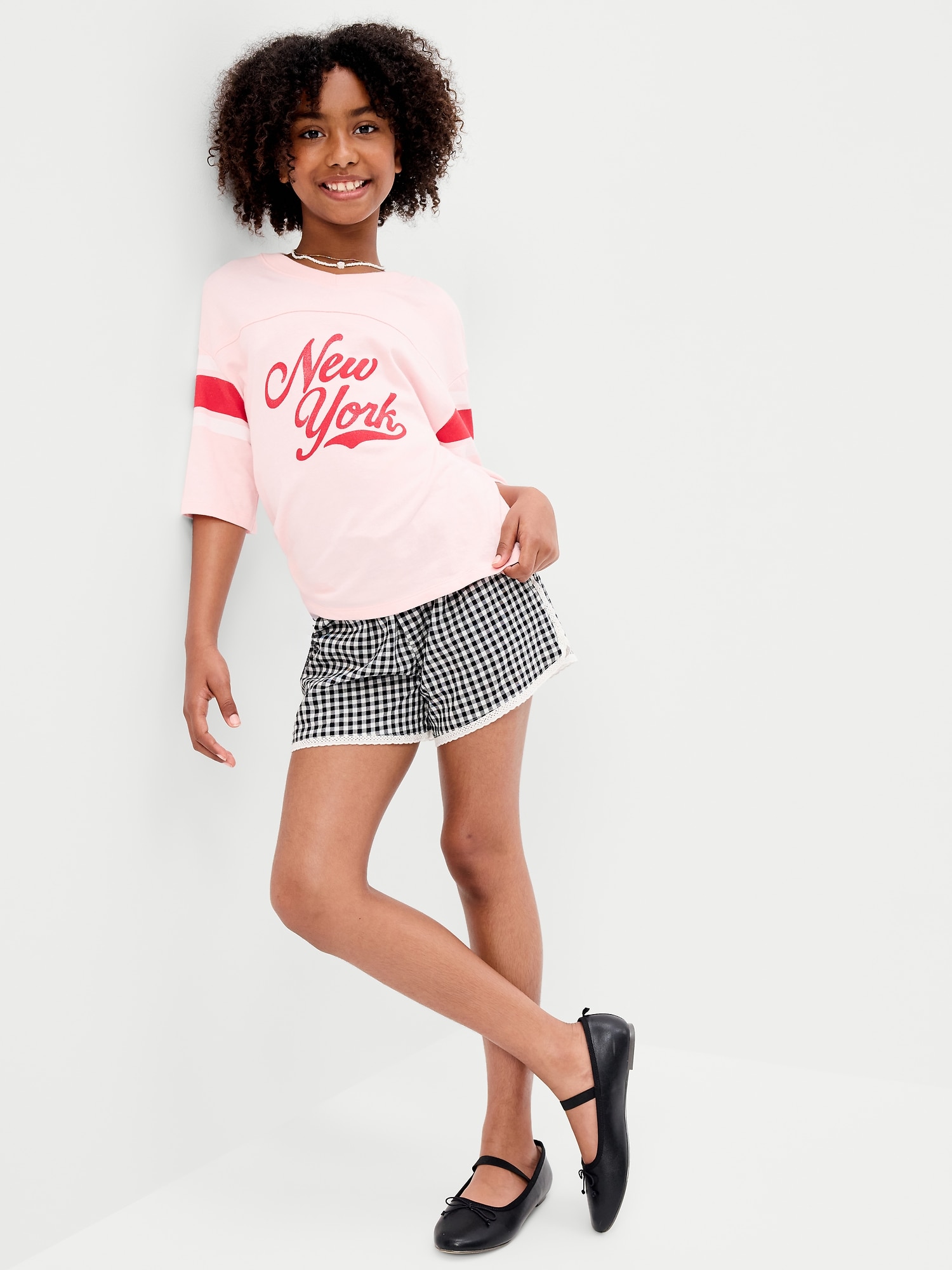 Lace-Trim Shorts for Girls