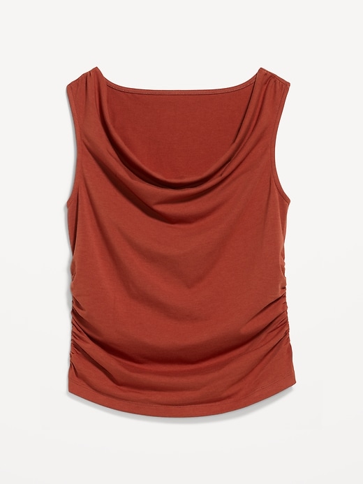 Image number 4 showing, Asymmetrical Side-Cinch Tank Top