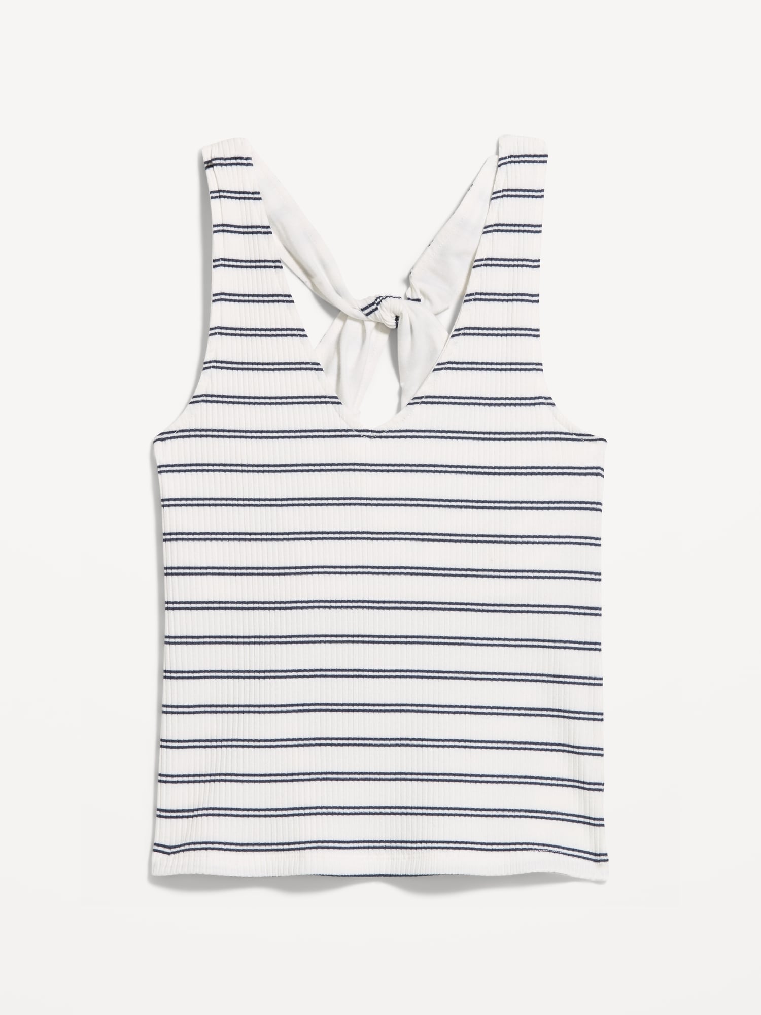 Sleeveless Ribbed Loop-Back Tank Top - image 3