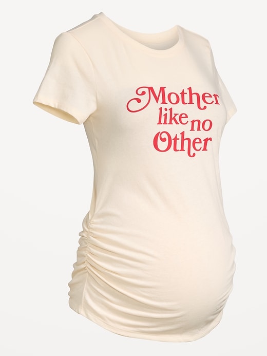 Image number 4 showing, Maternity EveryWear Crew-Neck Graphic T-Shirt