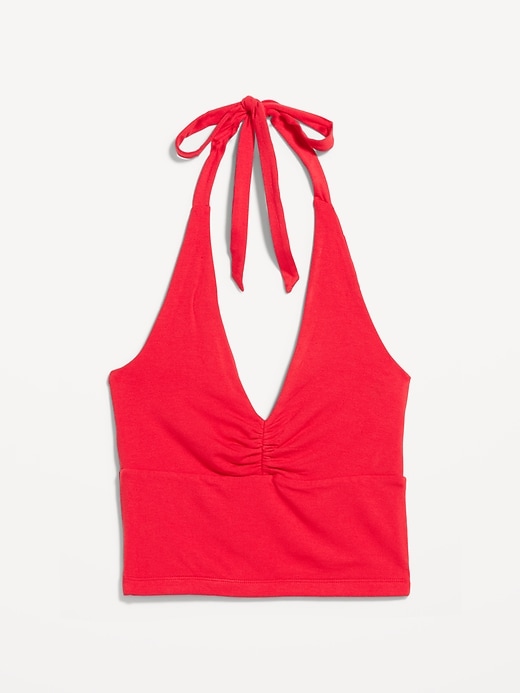 Image number 4 showing, Short-Sleeve Jersey Smocked-Front Top